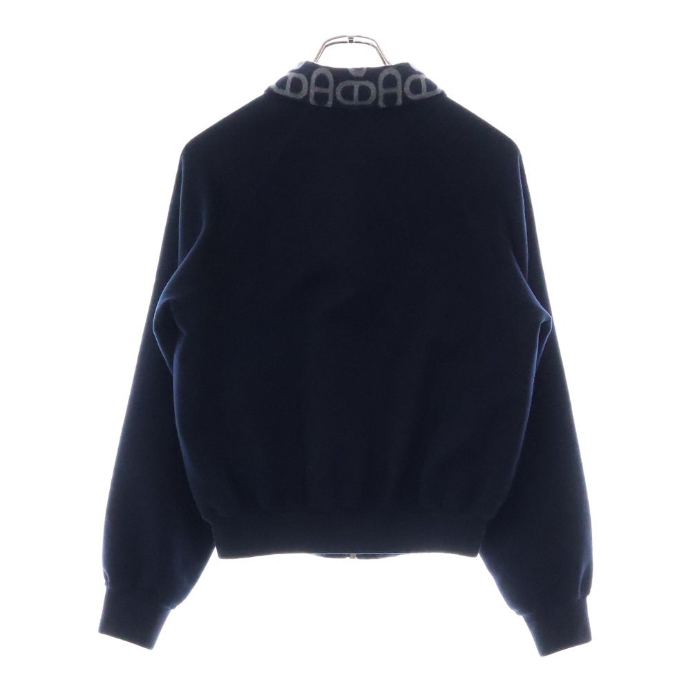 HERMES(エルメス) 24AW シェーヌダンクル ウール リバーシブルジップアップジャケット ボンバージャケット ブルゾン ネイビー レディース 4H0141DC