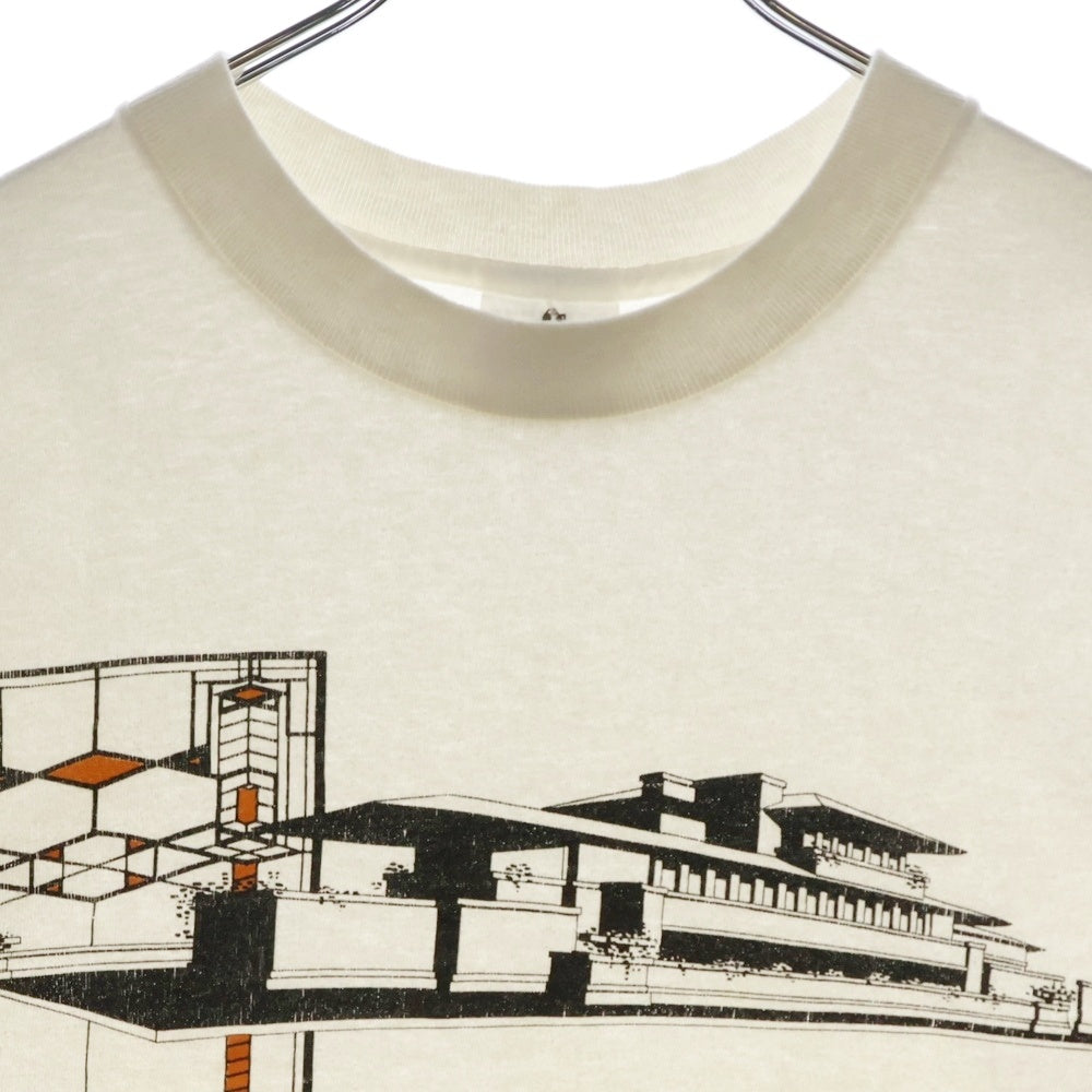 VINTAGE(ヴィンテージ) 90S VINTAGE ANDIAZIA FRANK LLOYD WRIGHT TEE プリント半袖Tシャツ カットソー ホワイト