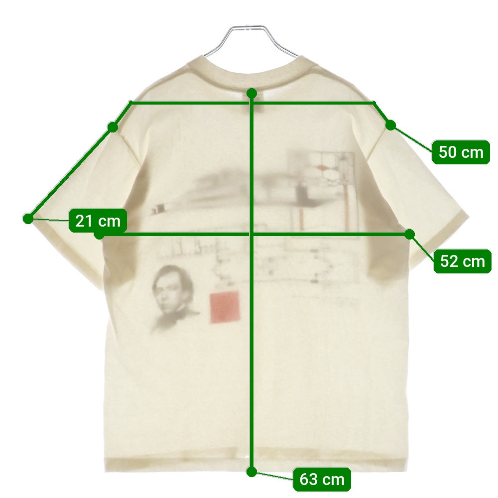 VINTAGE(ヴィンテージ) 90S VINTAGE ANDIAZIA FRANK LLOYD WRIGHT TEE プリント半袖Tシャツ カットソー ホワイト