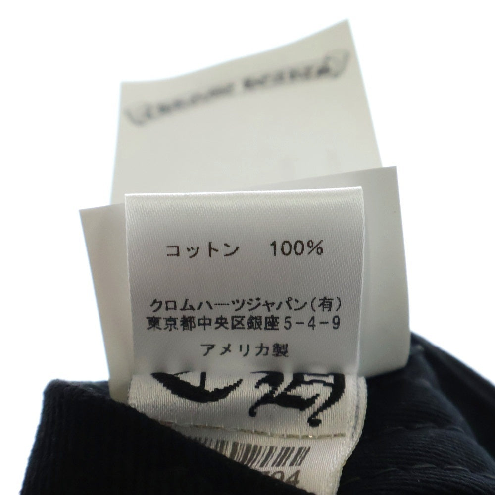 CHROME HEARTS(クロムハーツ) CROSS WAXED DENIM BASEBALL CAP クロス刺繍 デニム キャップ 帽子 ブラック