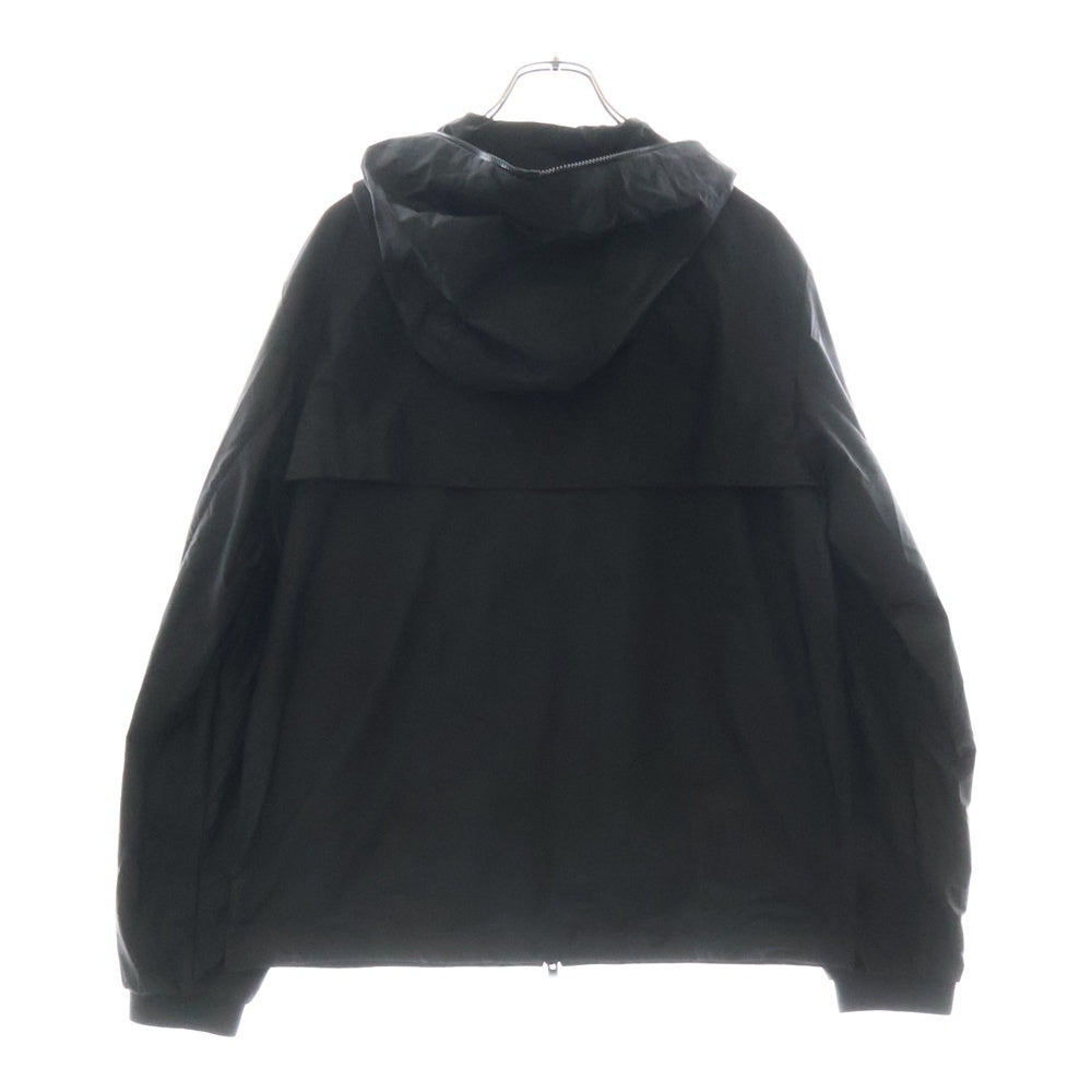 MONCLER(モンクレール) 25SS JUNICHI GIUBBOTTO テープロゴ ジップアップナイロンフーデッドジャケット ブラック K10911A00192 68352
