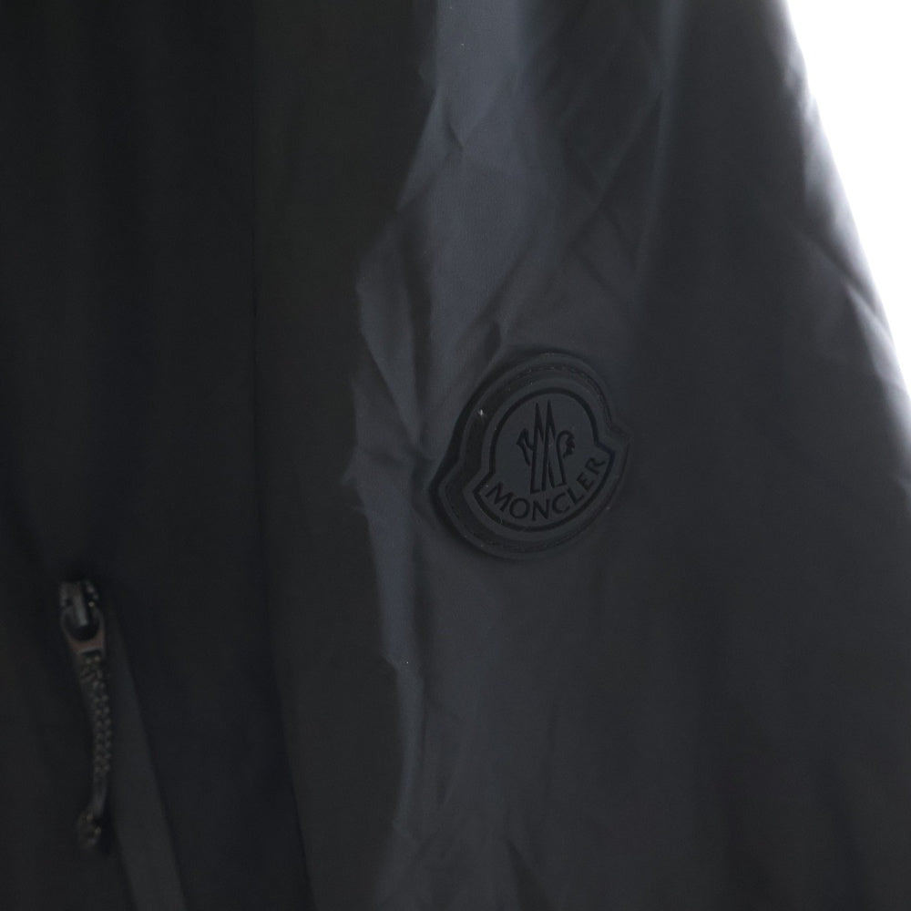 MONCLER(モンクレール) 25SS JUNICHI GIUBBOTTO テープロゴ ジップアップナイロンフーデッドジャケット ブラック K10911A00192 68352