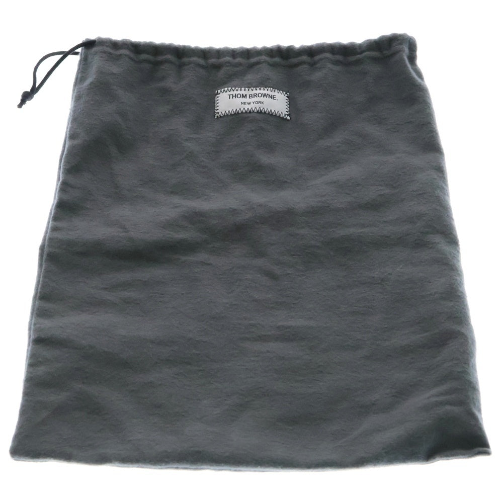THOM BROWNE(トムブラウン) 4BAR ソフト ぺブルグレイン ショルダーバッグ ブラック