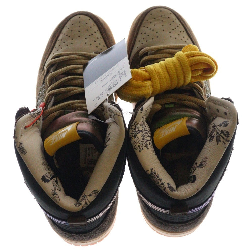 NIKE SB(ナイキエスビー) ×CONCEPTS DUNK HIGH DUCK コンセプツ ダンクハイ ダック ハイカットスニーカーシューズ ブラウン US8.5/26.5cm DC6887-200