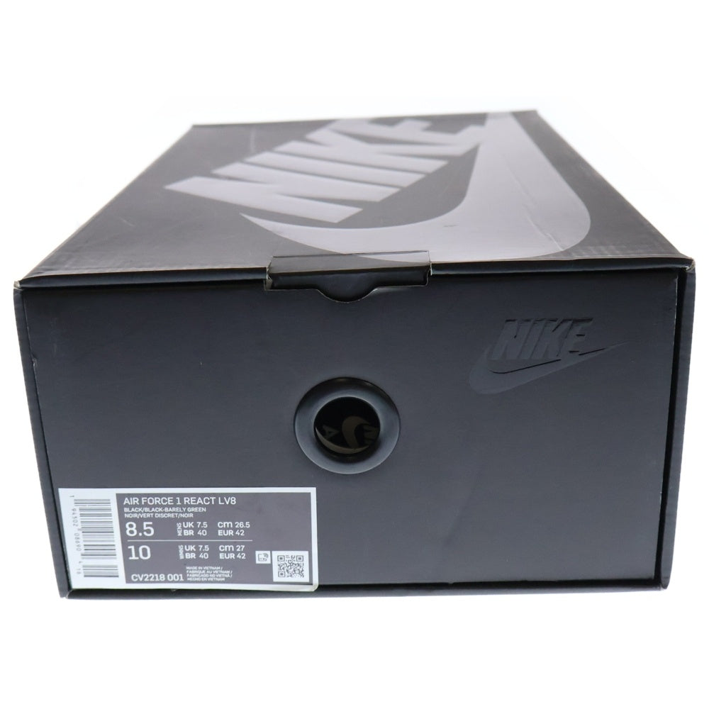 NIKE(ナイキ) AIR FORCE 1 REACT LV8 NBA ALL-STAR 2021 エアフォース 1 リアクト LV8 ローカットスニーカー ブラック/グリーン US8.5/26.5cm CV2218-001