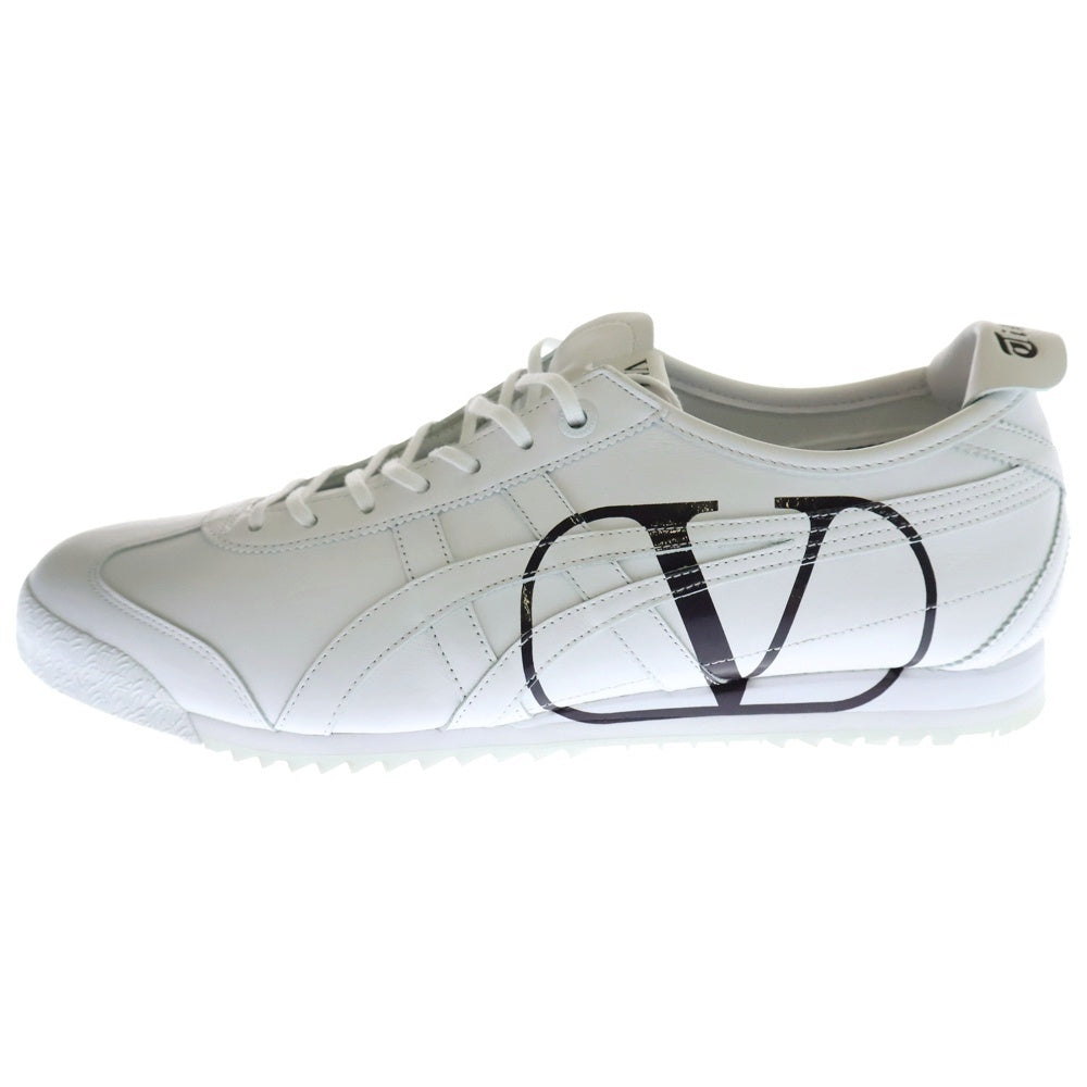 VALENTINO(ヴァレンチノ) ×Onitsuka Tiger オニツカタイガー レザーローカットスニーカーシューズ ホワイト/ブラック US8/26cm UY0S0D91