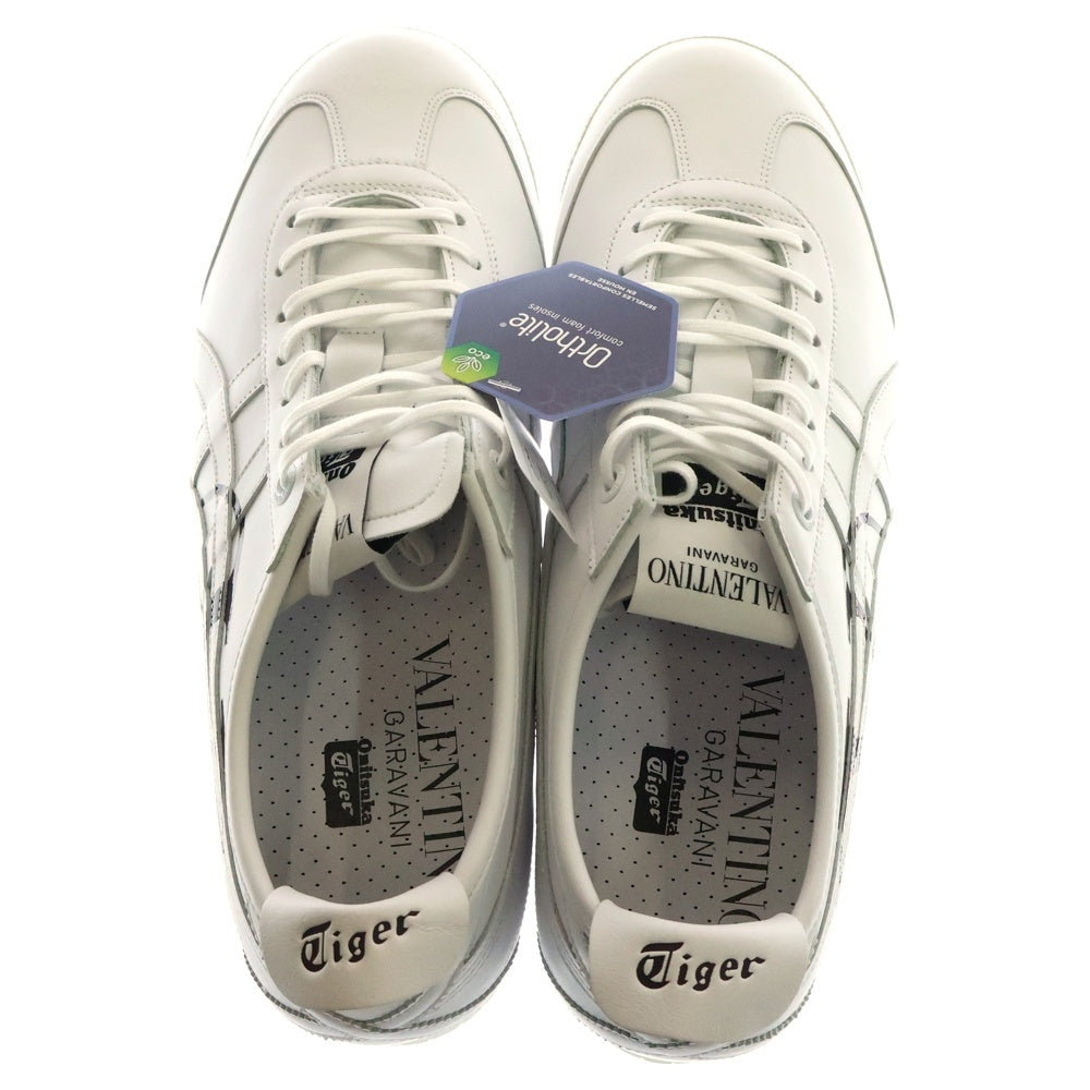 VALENTINO(ヴァレンチノ) ×Onitsuka Tiger オニツカタイガー レザーローカットスニーカーシューズ ホワイト/ブラック US8/26cm UY0S0D91