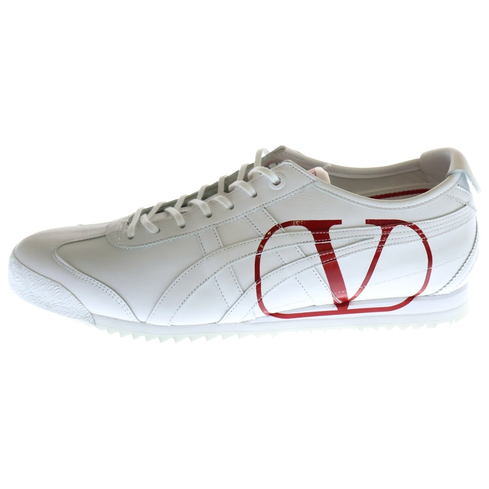 VALENTINO(ヴァレンチノ) ×Onitsuka Tiger オニツカタイガー レザーローカットスニーカーシューズ ホワイト/レッド US8/26cm UY0S0D91