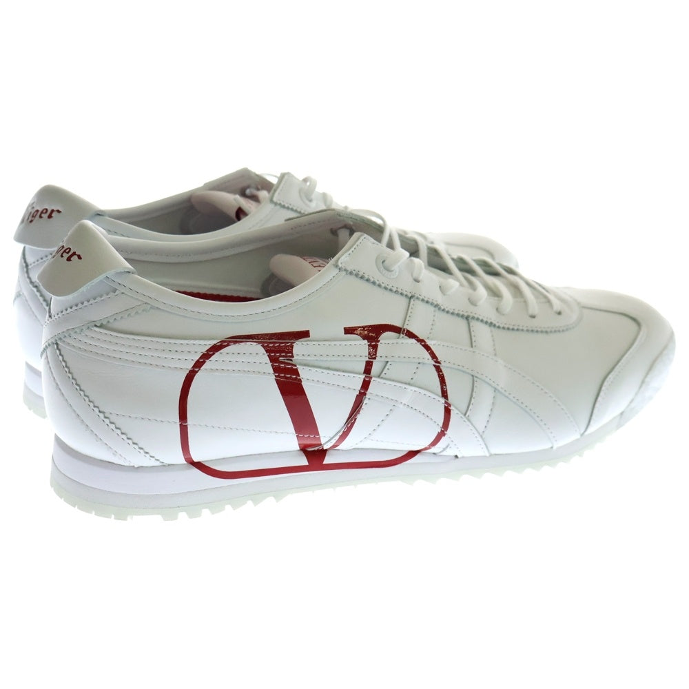 VALENTINO(ヴァレンチノ) ×Onitsuka Tiger オニツカタイガー レザーローカットスニーカーシューズ ホワイト/レッド US8/26cm UY0S0D91