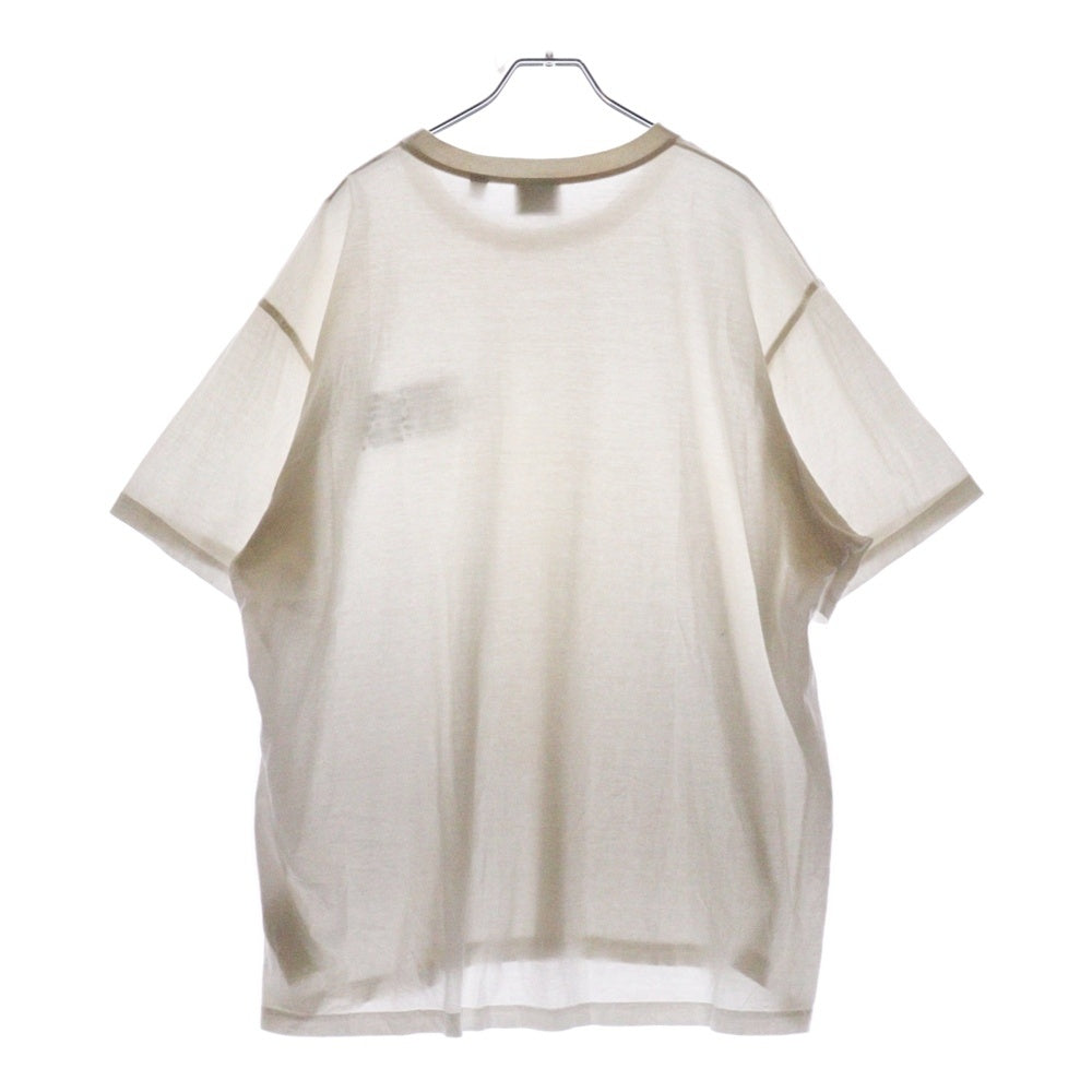 BURBERRY(バーバリー) ラバーロゴデザイン クルーネック半袖Tシャツ ホワイト 8042749