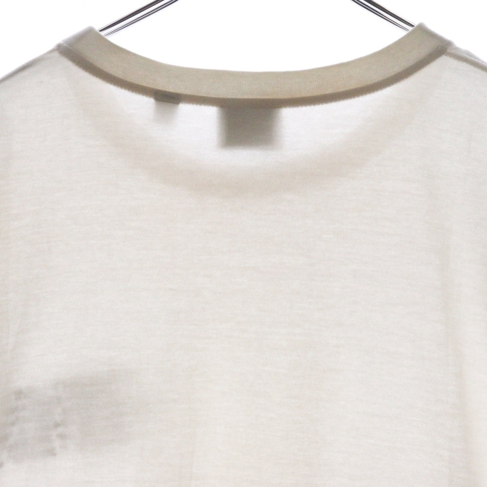BURBERRY(バーバリー) ラバーロゴデザイン クルーネック半袖Tシャツ ホワイト 8042749