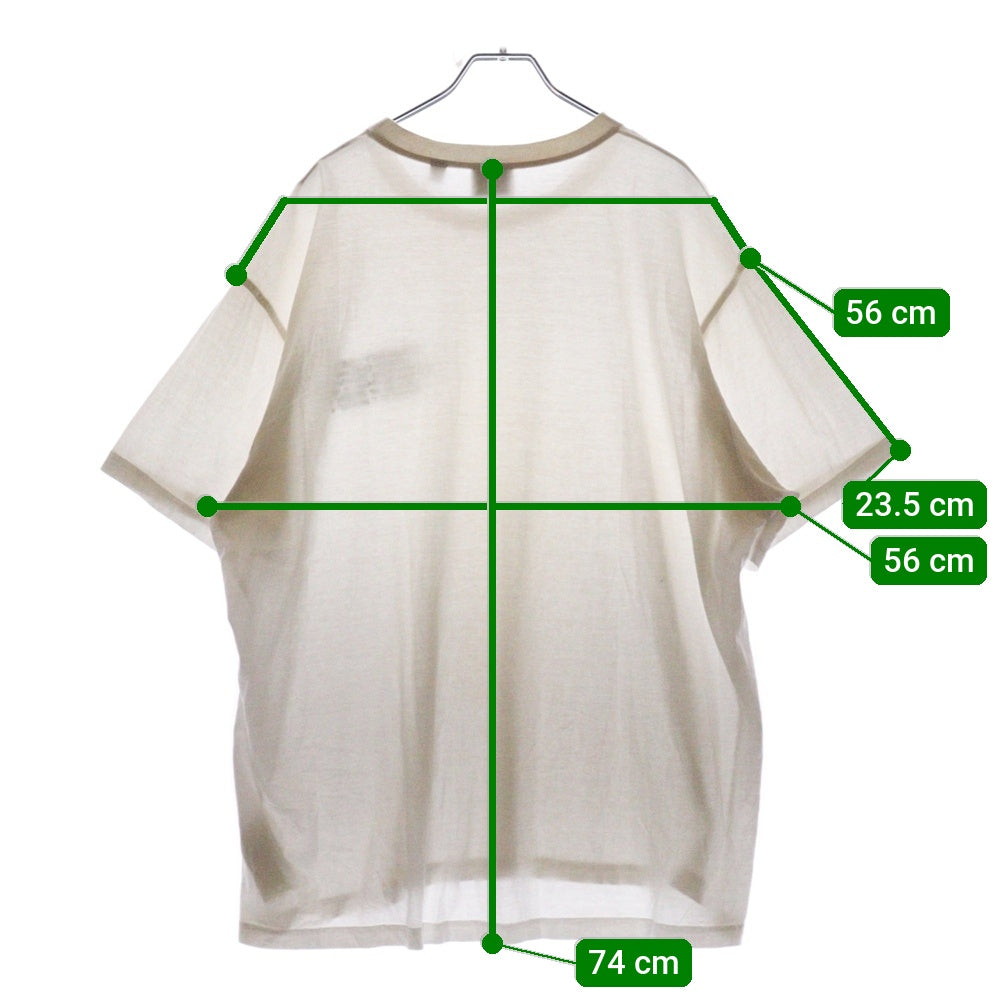 BURBERRY(バーバリー) ラバーロゴデザイン クルーネック半袖Tシャツ ホワイト 8042749