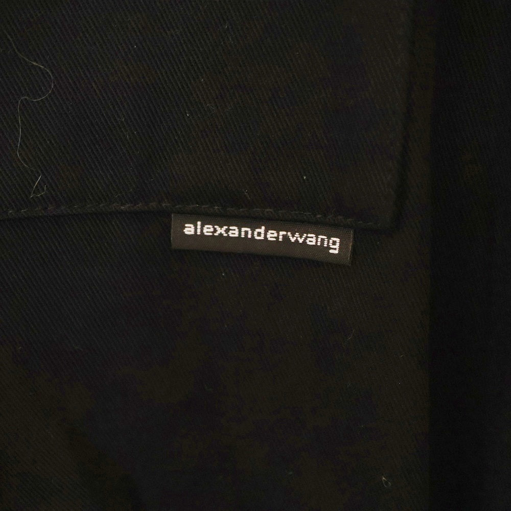 ALEXANDER WANG(アレキサンダーワン) Prestyled Pleated Mini Skirt Romper フロントポケット ジャケット プリーツスカート ワンピース ブラック レディース 1WC4246691