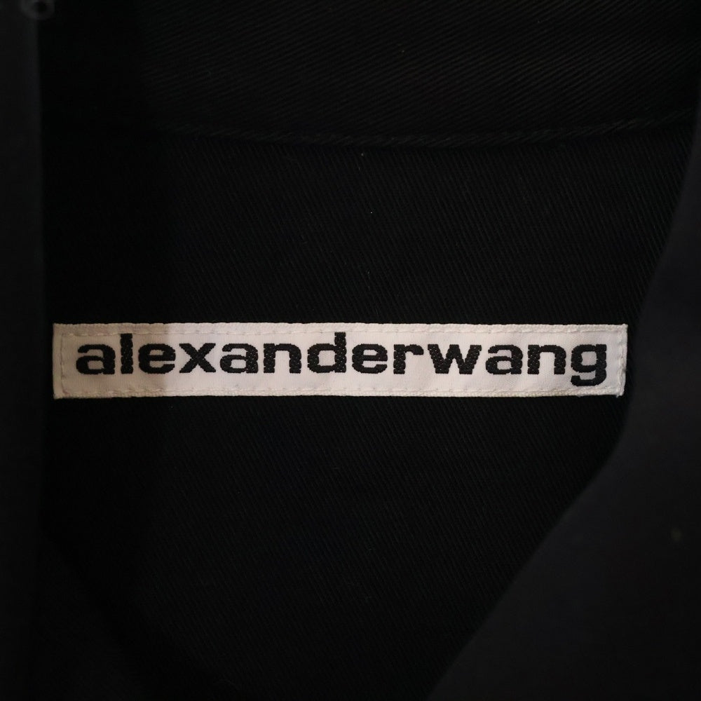 ALEXANDER WANG(アレキサンダーワン) Prestyled Pleated Mini Skirt Romper フロントポケット ジャケット プリーツスカート ワンピース ブラック レディース 1WC4246691