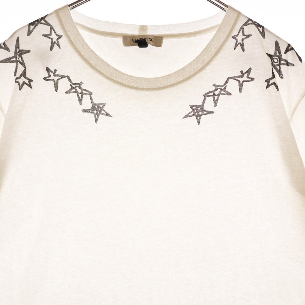 VALENTINO(ヴァレンチノ) ×Zandra Rhodes Stars Print Tee ザンドラローズ スタープリントTシャツ 半袖カットソー ホワイト PV3MG10G46M