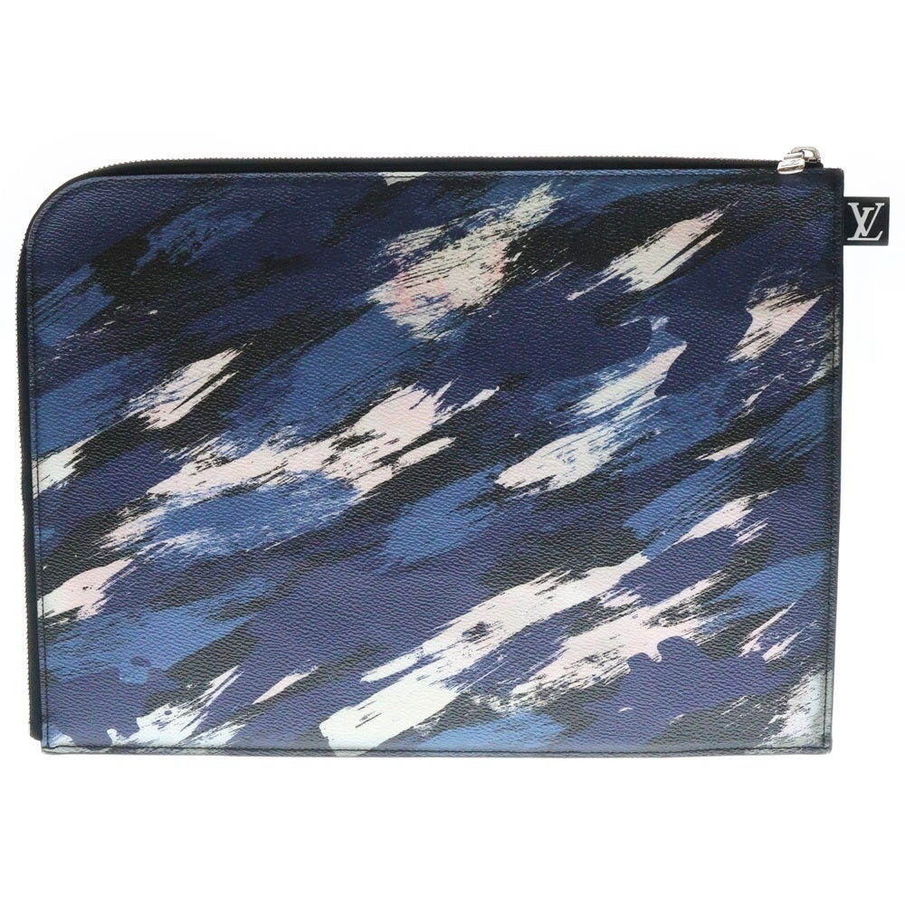 LOUIS VUITTON(ルイヴィトン) カモフラージュ ポシェット ジュールPM クラッチバッグ ブルー M61750
