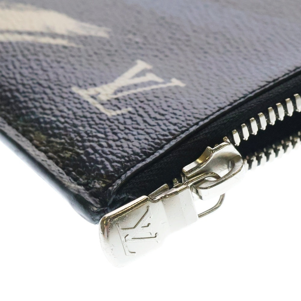 LOUIS VUITTON(ルイヴィトン) カモフラージュ ポシェット ジュールPM クラッチバッグ ブルー M61750