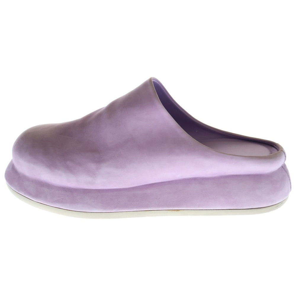 JACQUEMUS(ジャックムス) プレーンレザーサンダル パープル 42 226FO043