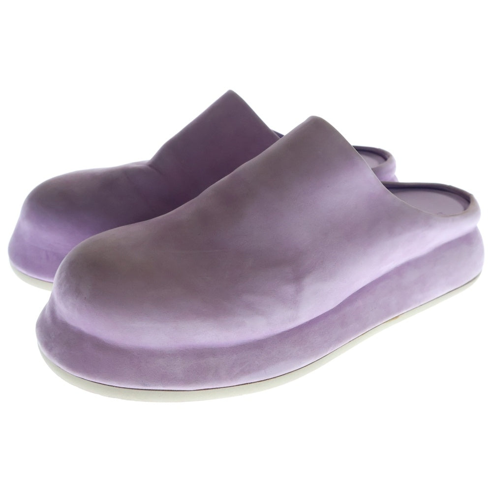 JACQUEMUS(ジャックムス) プレーンレザーサンダル パープル 42 226FO043