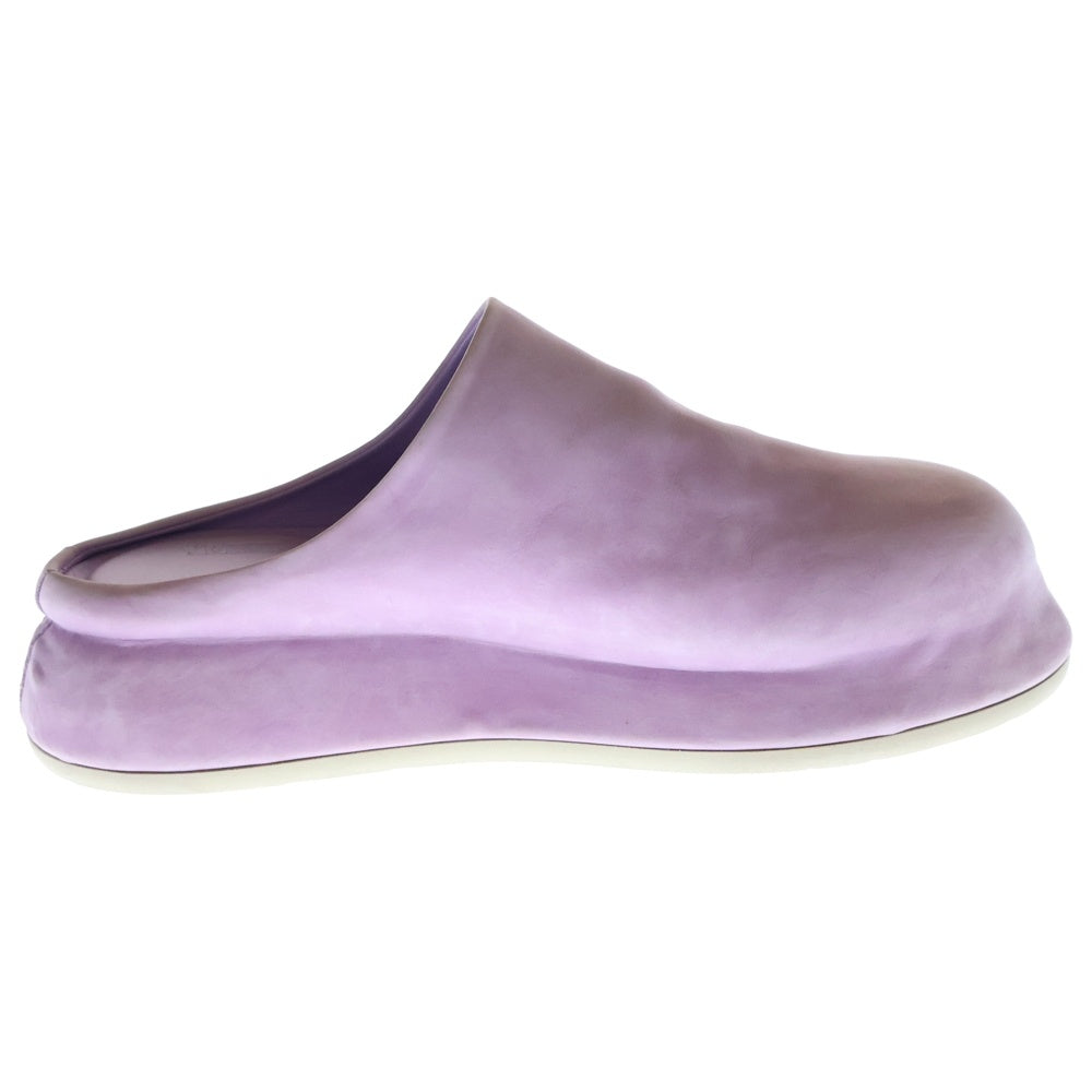 JACQUEMUS(ジャックムス) プレーンレザーサンダル パープル 42 226FO043