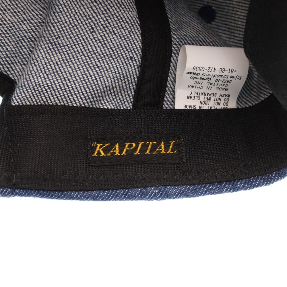 KAPITAL(キャピタル) The Denim Died ベースボールキャップ 帽子 インディゴ K2503XH519