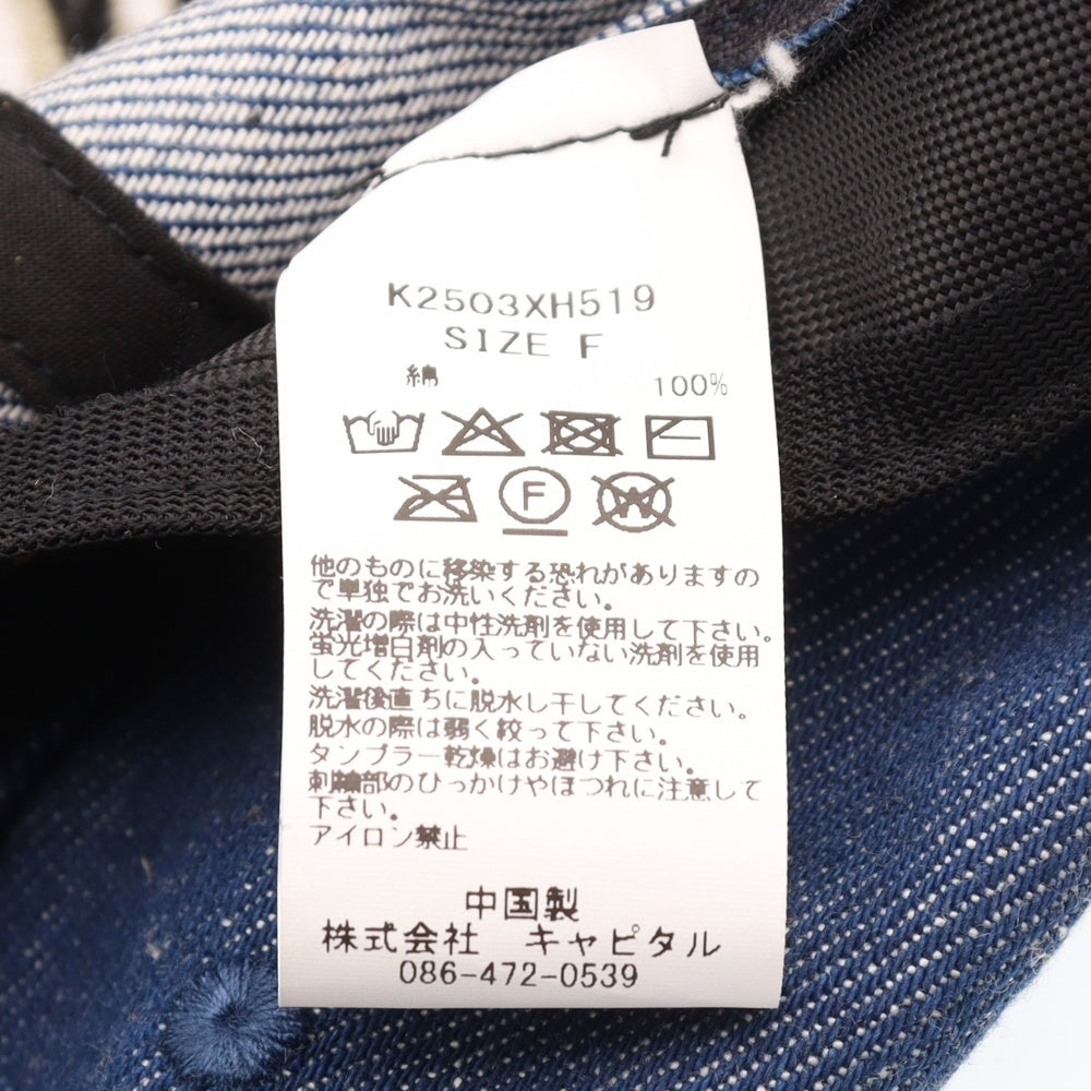 KAPITAL(キャピタル) The Denim Died ベースボールキャップ 帽子 インディゴ K2503XH519