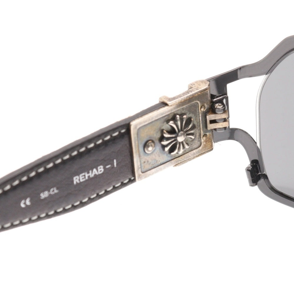 CHROME HEARTS(クロムハーツ) REHAB-1 ハラコ レオパードサングラス メガネ ブラウン 63
