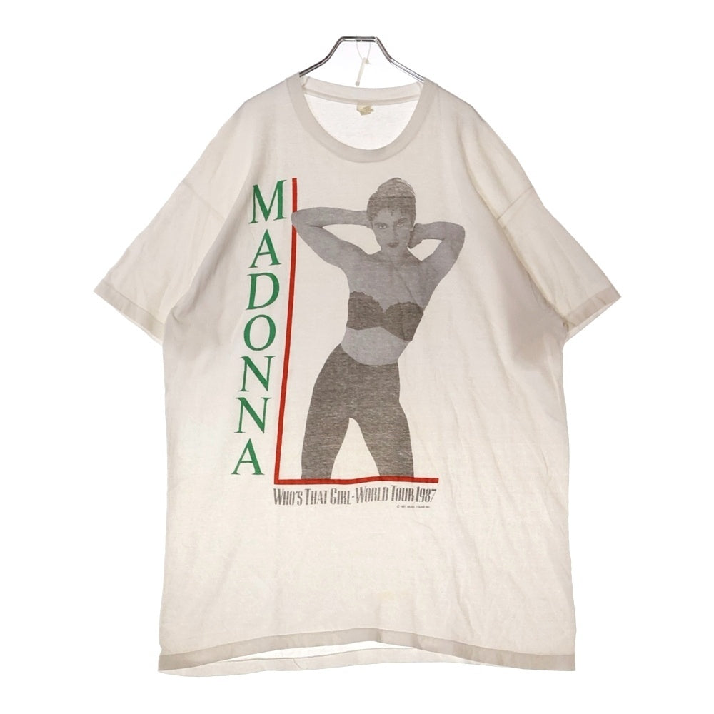VINTAGE(ヴィンテージ) 80S VINTAGE MADONNA WORLD 1987 T-SHIRT ヴィンテージ マドンナワールドツアー 半袖Tシャツ カットソー ホワイト