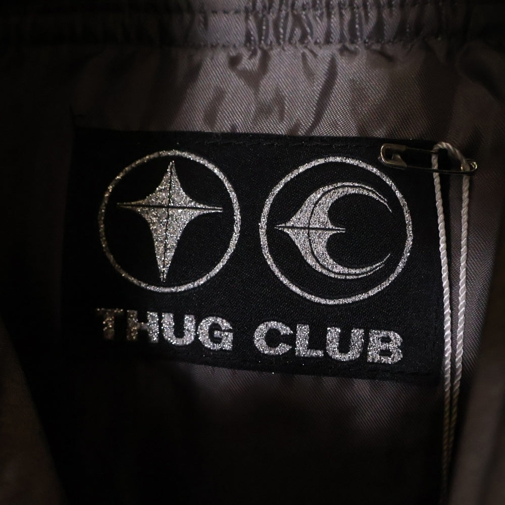 THUG CLUB(サグクラブ) Armor Down Hoodie アーマーダウンフーディ グレー TC24PA0303