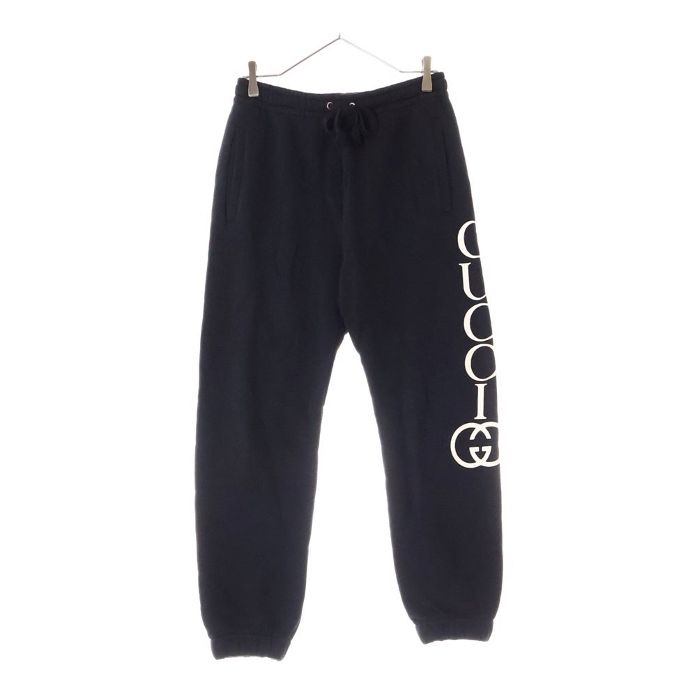 GUCCI(グッチ) サイドロゴプリント スウェットパンツ ブラック 497252 X3Q37