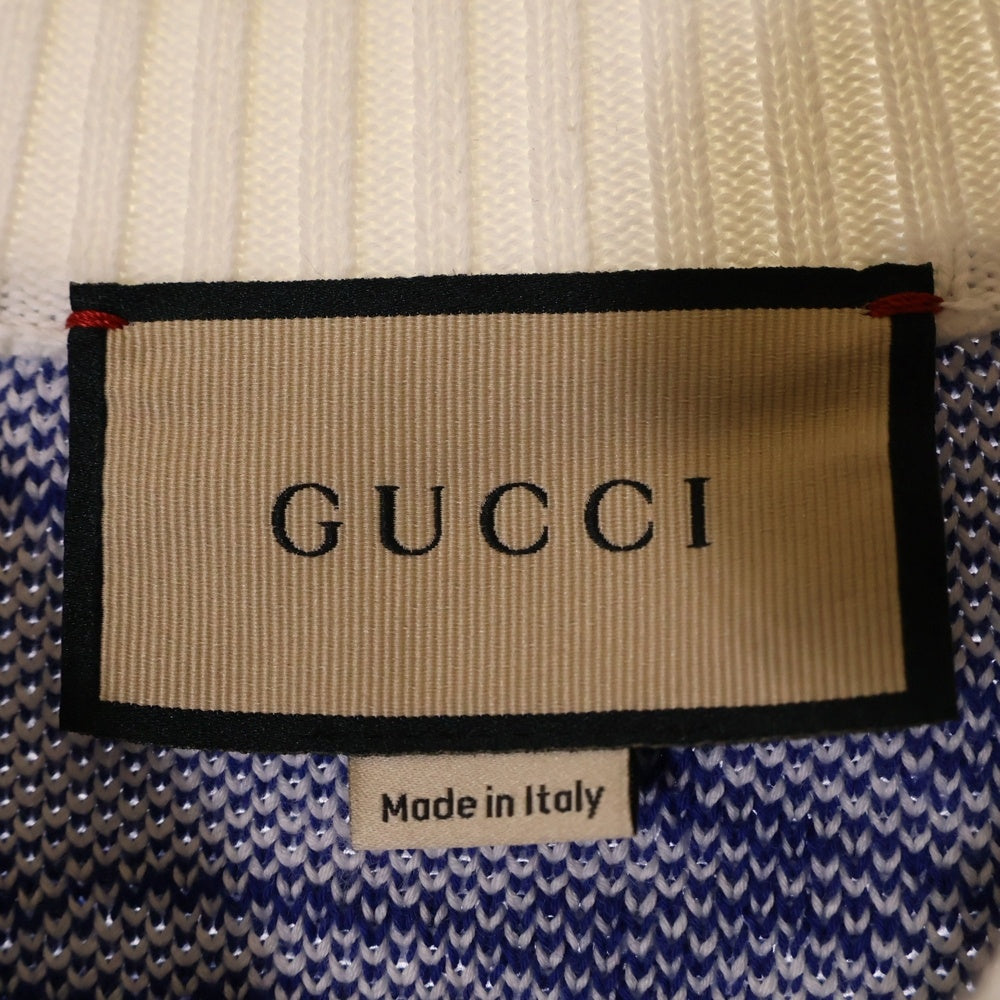 GUCCI(グッチ) 24SS ウエーブGGロゴ ニット セーター ホワイト 780637 XKDZF