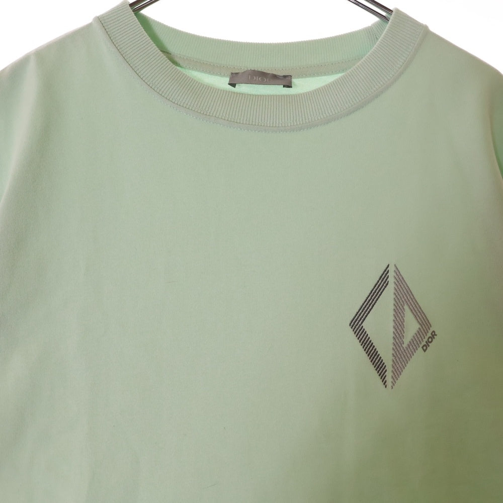 DIOR(ディオール) 23SS CD Diamond relaxed fit T-shirt CD ダイヤモンド ロゴ 半袖Tシャツ カットソー グリーン 313J696D0554