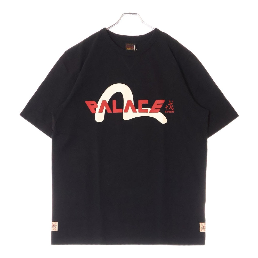 SUPREME(シュプリーム) ×PALACE LOGO TEE パレス ロゴプリント半袖Tシャツ ブラック P26EVSES001