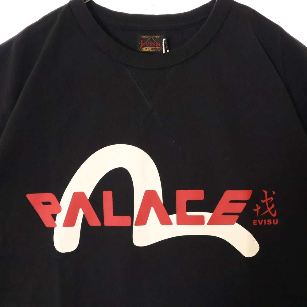SUPREME(シュプリーム) ×PALACE LOGO TEE パレス ロゴプリント半袖Tシャツ ブラック P26EVSES001
