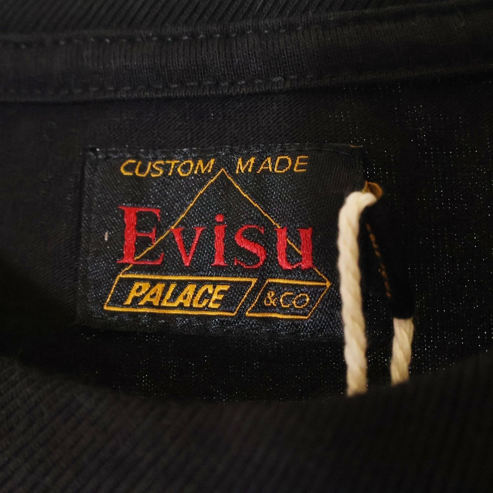 SUPREME(シュプリーム) ×PALACE LOGO TEE パレス ロゴプリント半袖Tシャツ ブラック P26EVSES001