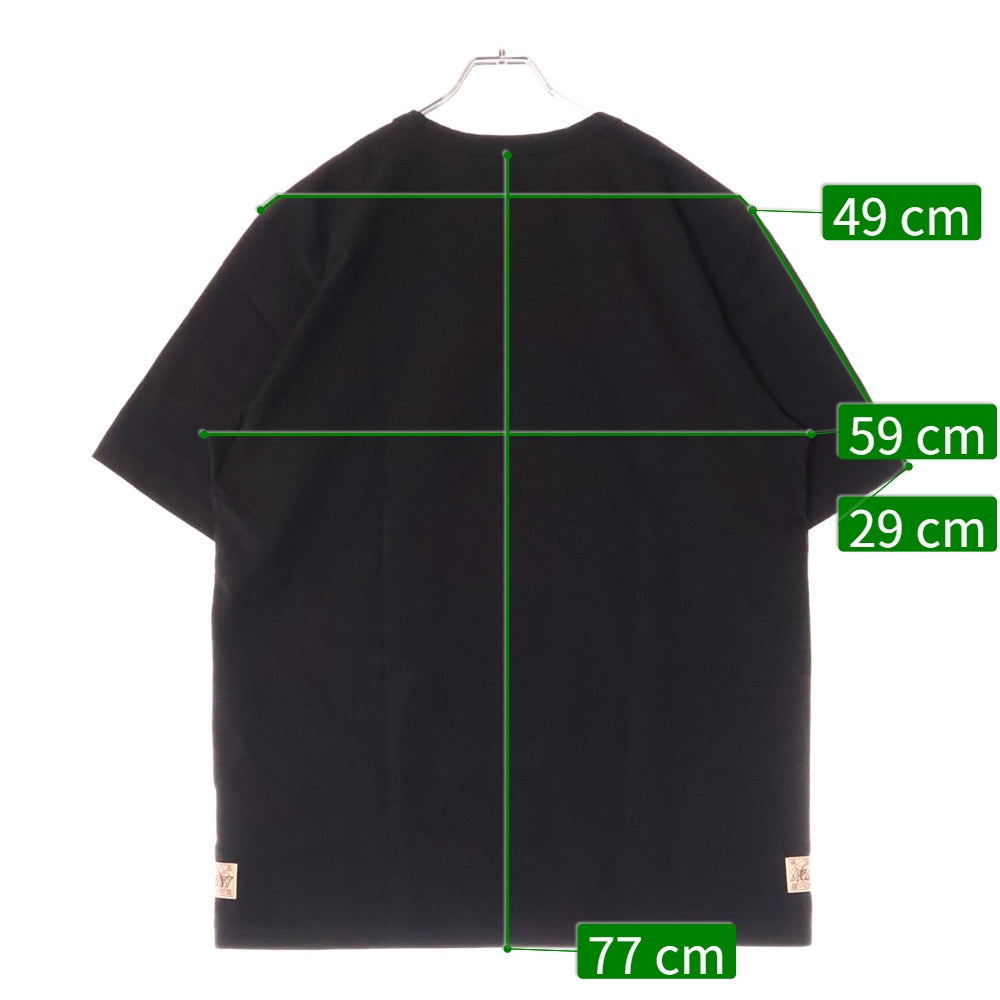 SUPREME(シュプリーム) ×PALACE LOGO TEE パレス ロゴプリント半袖Tシャツ ブラック P26EVSES001
