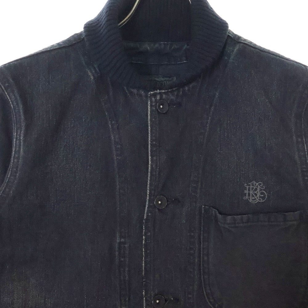 NEIGHBORHOOD(ネイバーフッド) 11AW B.I HIRED/C-JKT デニム カバーオール ジャケット ブラック 112DCNH-JKM01