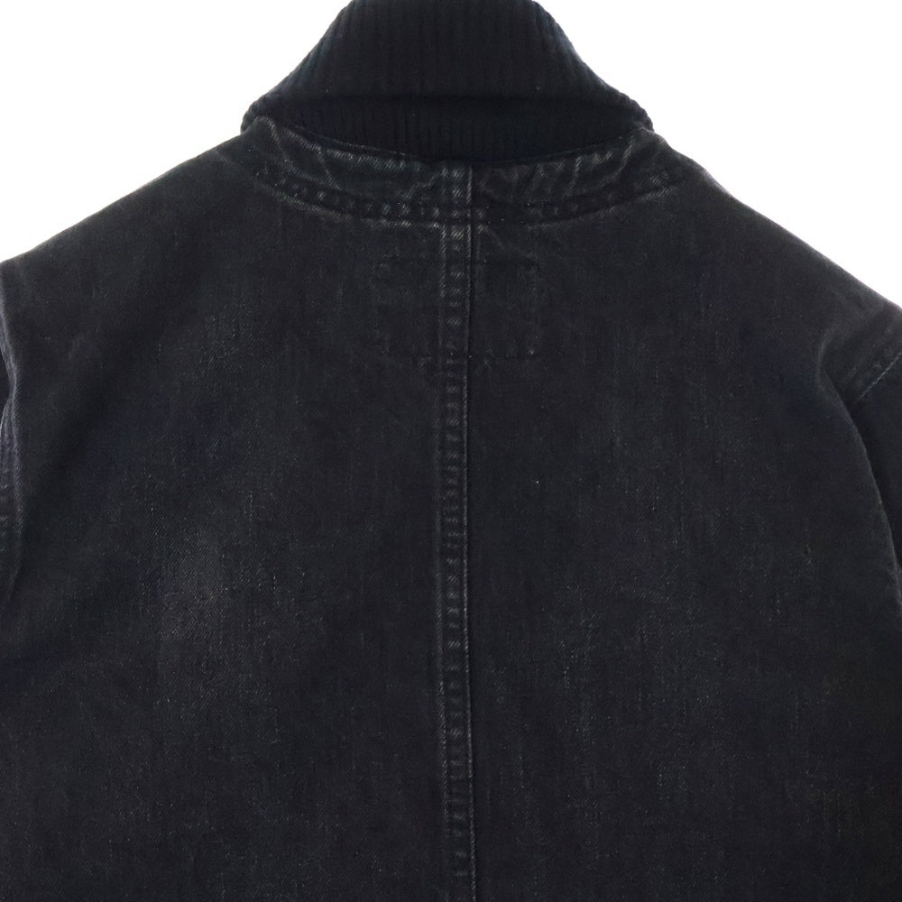 NEIGHBORHOOD(ネイバーフッド) 11AW B.I HIRED/C-JKT デニム カバーオール ジャケット ブラック 112DCNH-JKM01