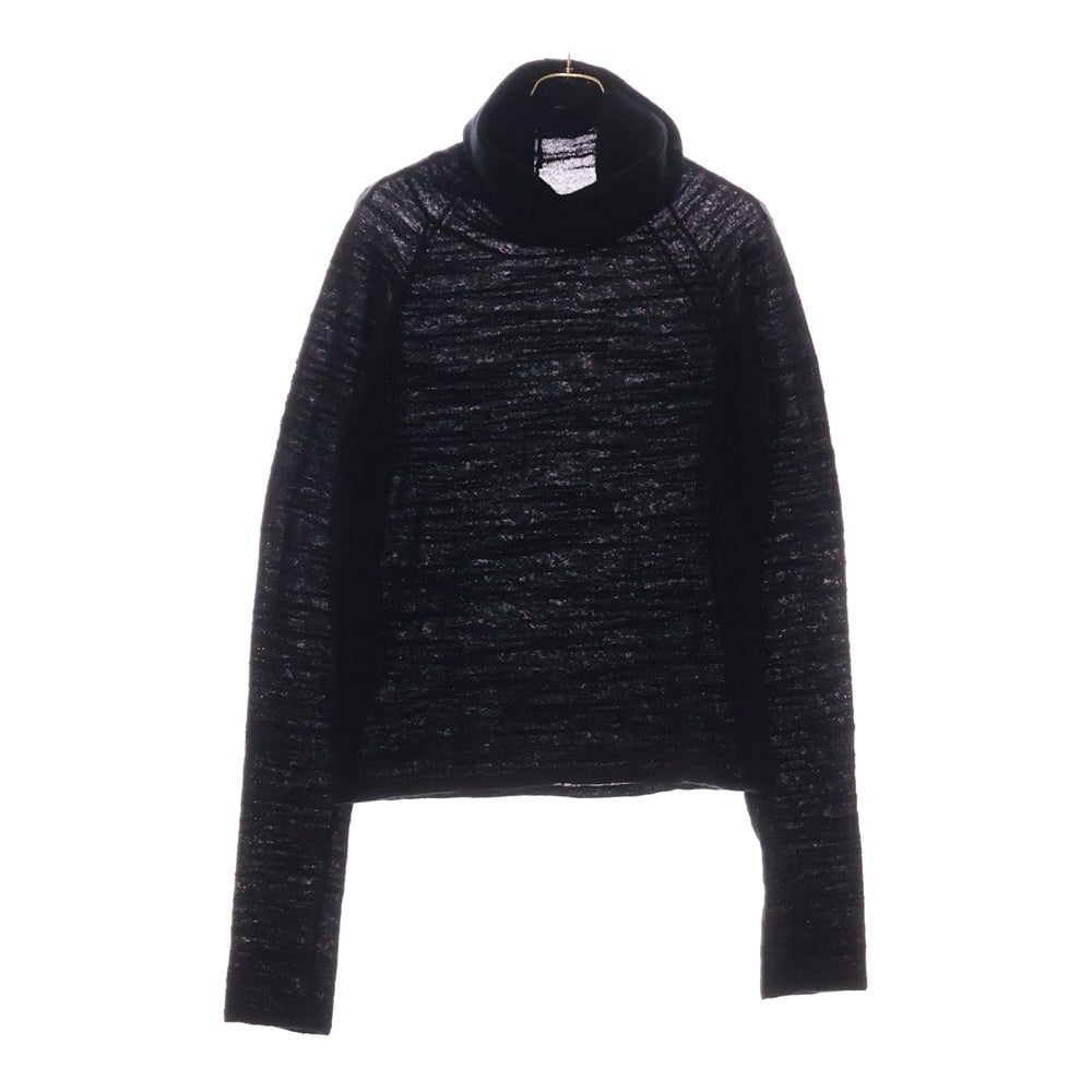CHANEL(シャネル) カシミヤ アルパカ 装飾付き タートルネックニットセーター ブラック レディース P42488K04286