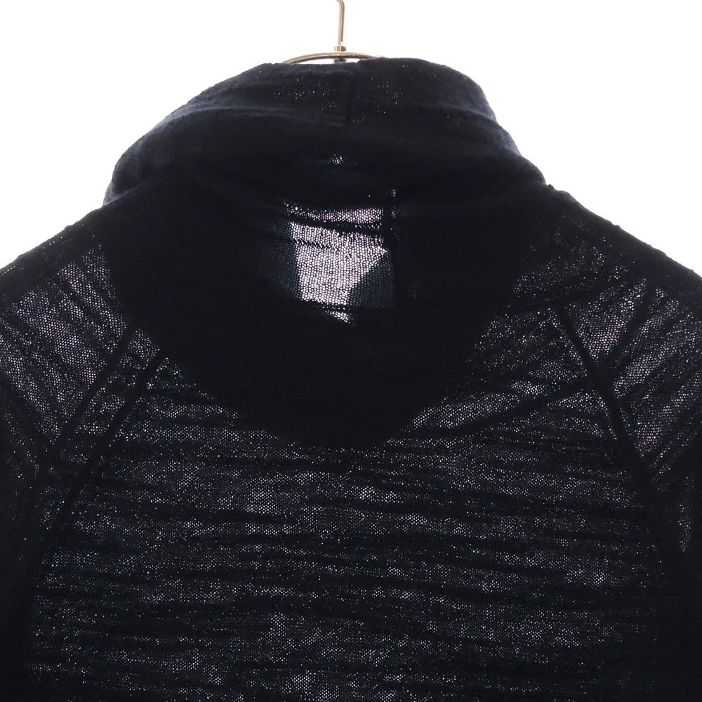 CHANEL(シャネル) カシミヤ アルパカ 装飾付き タートルネックニットセーター ブラック レディース P42488K04286