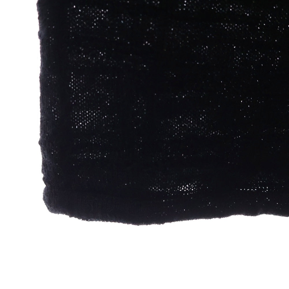 CHANEL(シャネル) カシミヤ アルパカ 装飾付き タートルネックニットセーター ブラック レディース P42488K04286