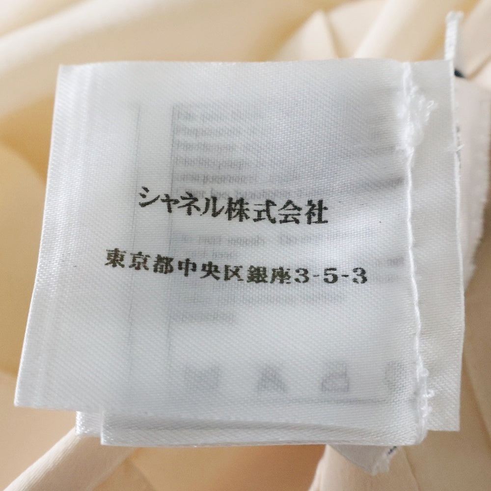 CHANEL(シャネル) リボン付き ココマーク パールボタン シルクブラウス ピンク レディース P47321V12320