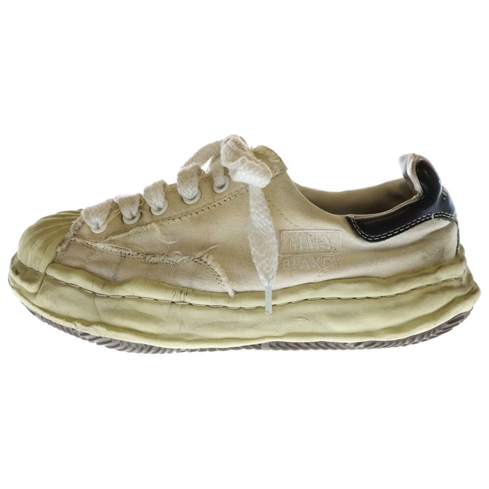 MAISON MIHARAYASUHIRO(メゾンミハラヤスヒロ) BLAKEY Distressed Canvas Sneaker ブレイキー ダメージ加工ローカットスニーカー ホワイト A10FW712