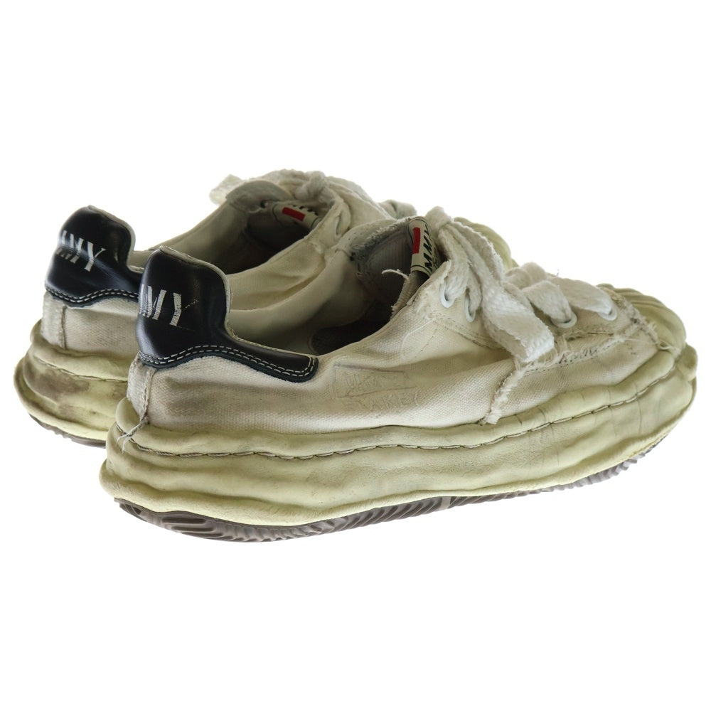 MAISON MIHARAYASUHIRO(メゾンミハラヤスヒロ) BLAKEY Distressed Canvas Sneaker ブレイキー ダメージ加工ローカットスニーカー ホワイト A10FW712