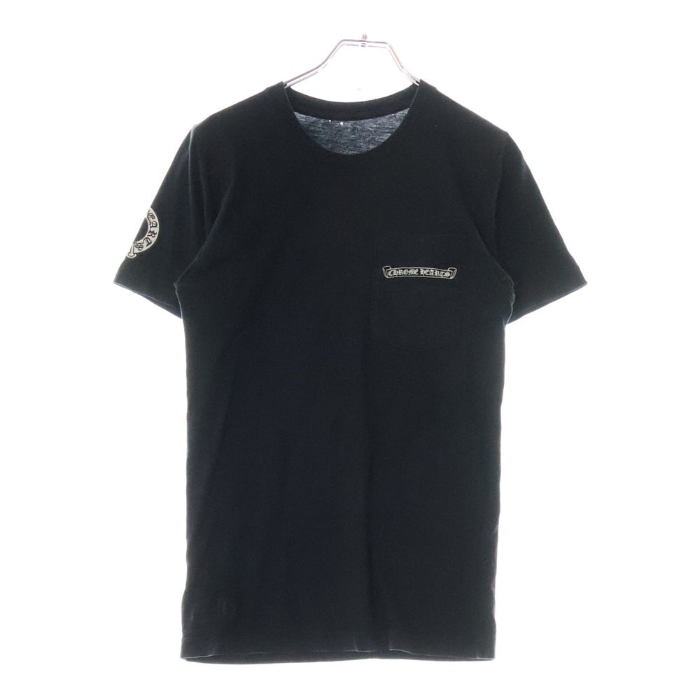CHROME HEARTS(クロムハーツ) Floral Cross T-shirt フローラルクロス プリント半袖Tシャツ カットソー ブラック