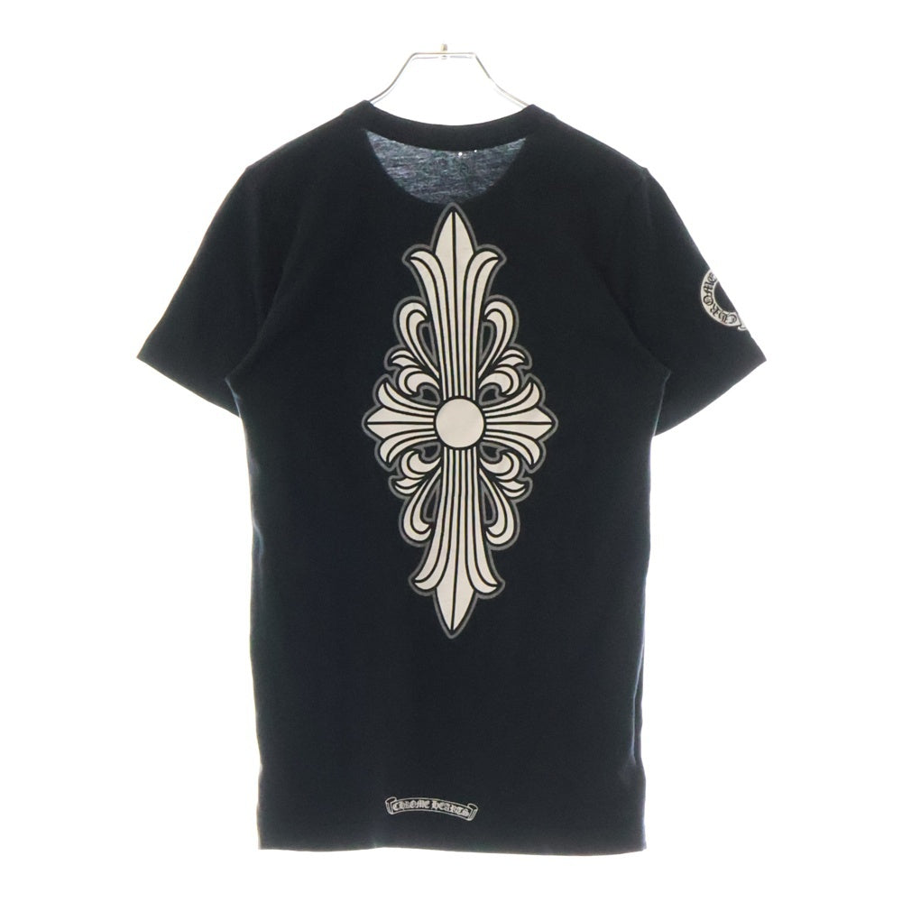 CHROME HEARTS(クロムハーツ) Floral Cross T-shirt フローラルクロス プリント半袖Tシャツ カットソー ブラック