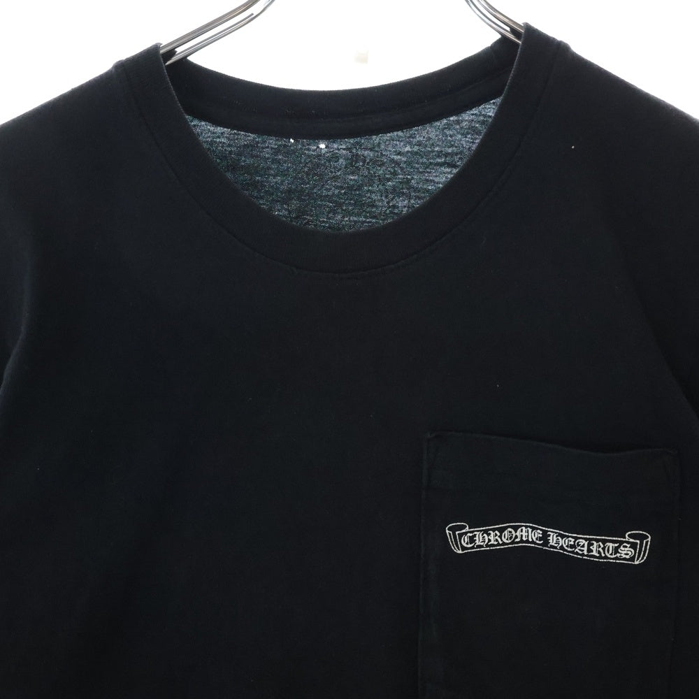 CHROME HEARTS(クロムハーツ) Floral Cross T-shirt フローラルクロス プリント半袖Tシャツ カットソー ブラック