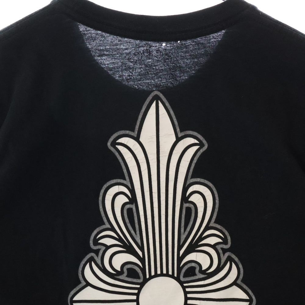 CHROME HEARTS(クロムハーツ) Floral Cross T-shirt フローラルクロス プリント半袖Tシャツ カットソー ブラック