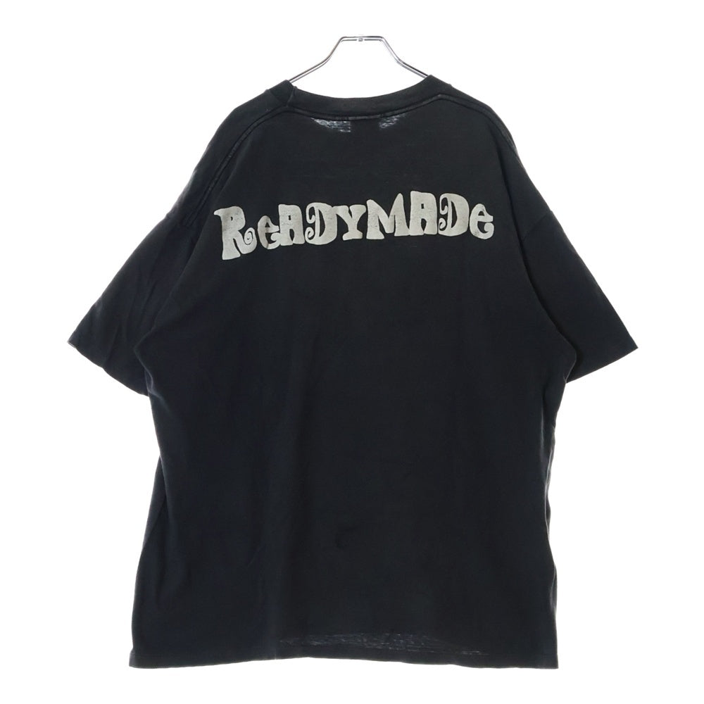 READY MADE(レディメイド) 24AW SS T-SHIRT PEACE ダメージ加工半袖Tシャツ グレー RE-CO-BK-00-00-280