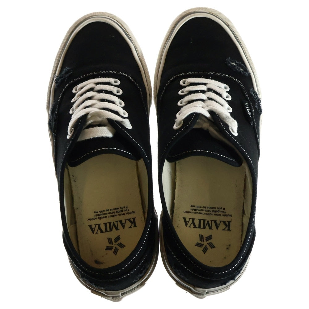KAMIYA(カミヤ) Herc Distressed Vulcanized Sneaker ハーク ヴァルカナイズ スニーカー ローカットスニーカー ブラック G13FW702